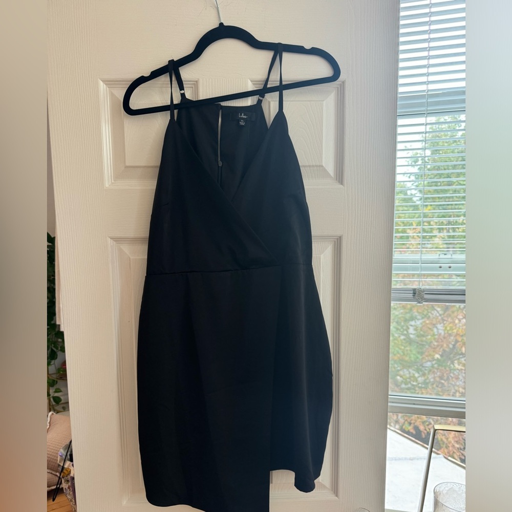 Lulus black asymmetrical dress